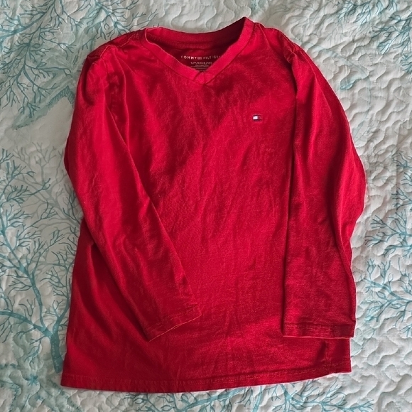 Tommy Hilfiger Other - Tommy Hilfiger Kids 8/10 Vivid Red Long Sleeve Tee